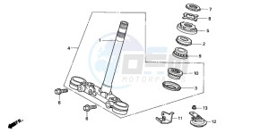 CB500 drawing STEERING STEM