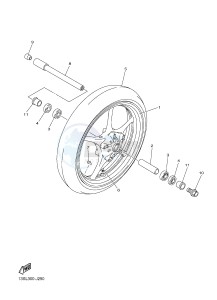 YZF-R6 600 R6 (2CXH) drawing FRONT WHEEL