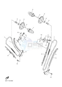 XVS950CR XVS950 CAFE RACER XV950 RACER 60TH ANNIV. (B33E) drawing CAMSHAFT & CHAIN