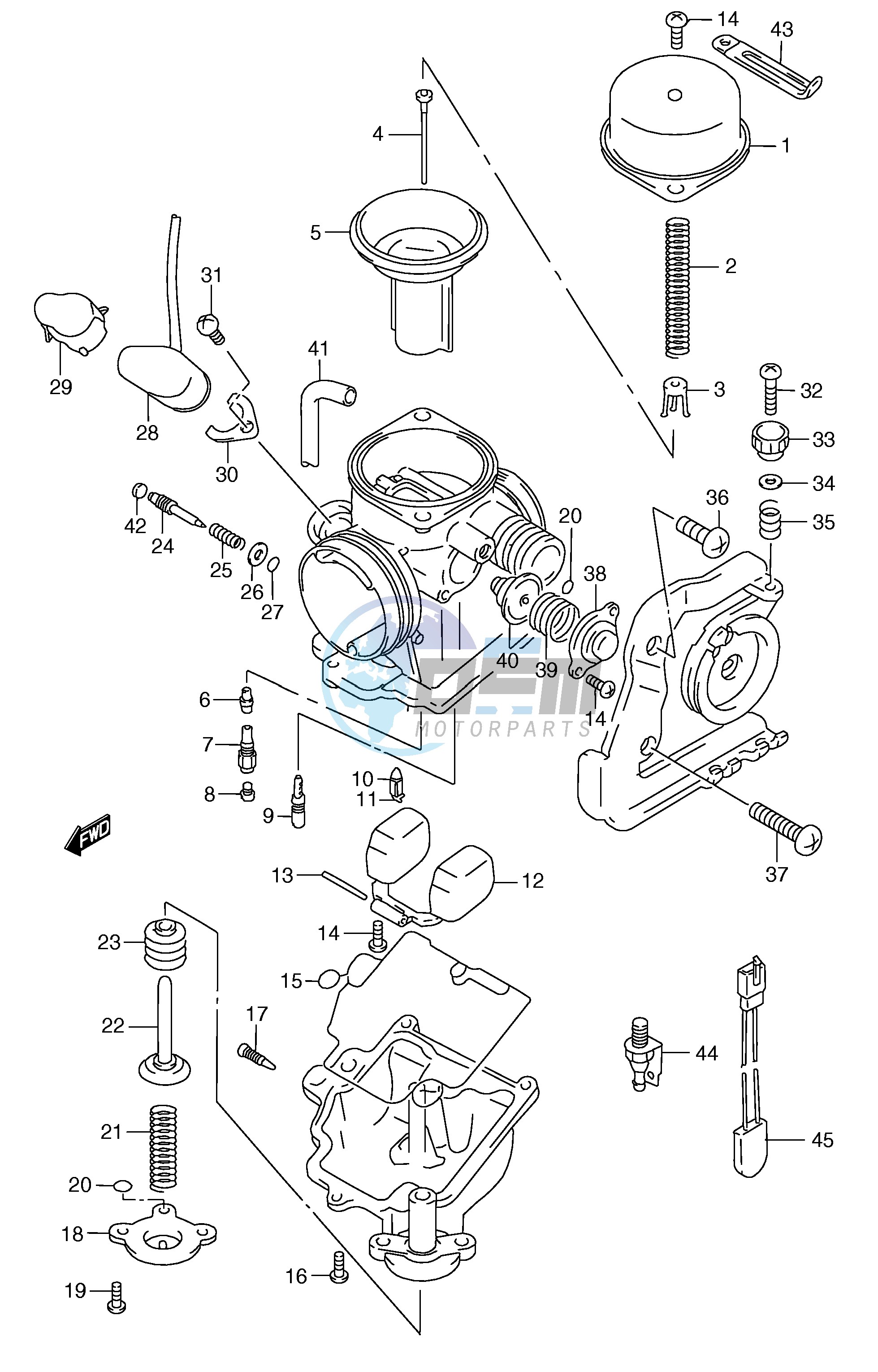 CARBURETOR (MODEL W X Y)