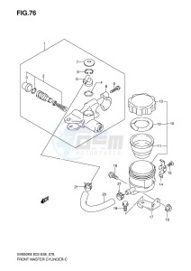 SV650 (E3-E28) drawing FRONT MASTER CYLINDER (SV650SK8 SK9 SL0)