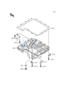 Z800 ABS ZR800BDS FR GB XX (EU ME A(FRICA) drawing Oil Pan