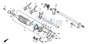 TRX300FW FOURTRAX 300 4X4 drawing SHIFT DRUM