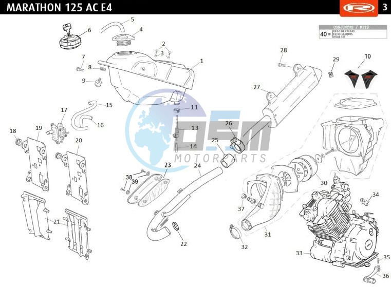 TANK - EXHAUST - RADIATOR