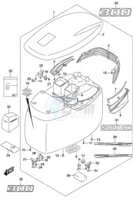 DF 300AP drawing Engine Cover