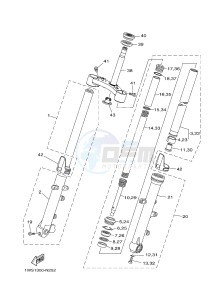 MT07 MT-07 700 (1WSH 1WSJ) drawing FRONT FORK