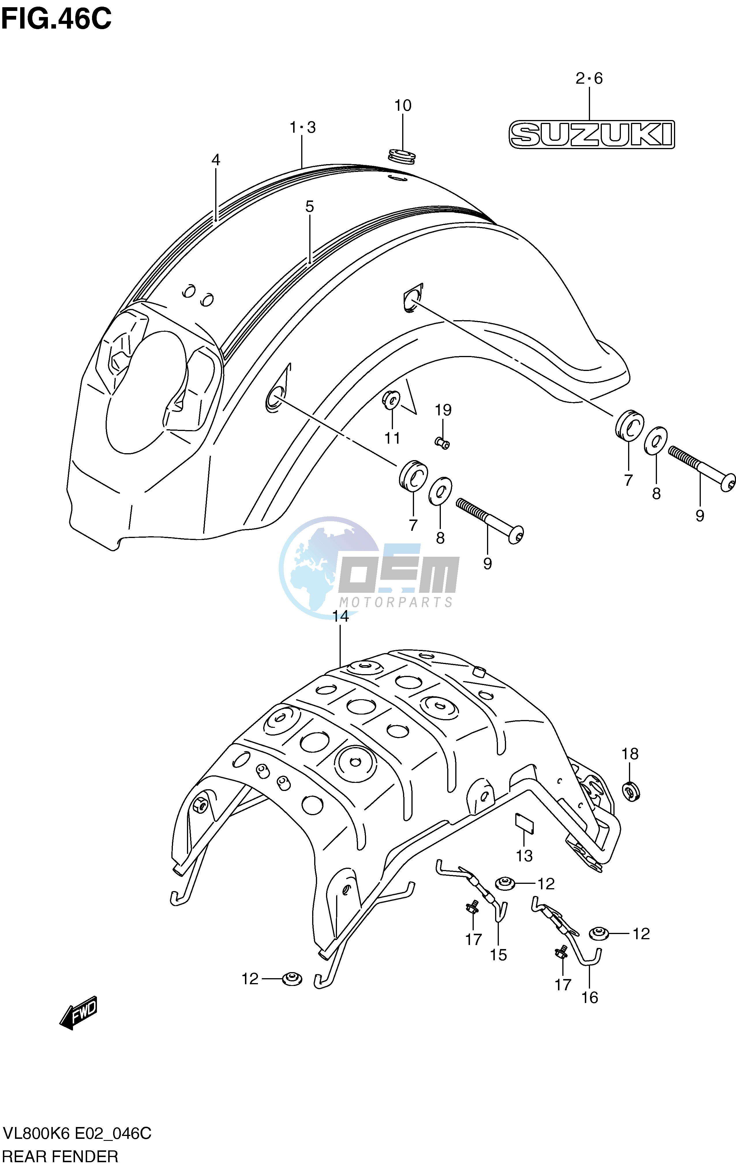 REAR FENDER (MODEL L0)