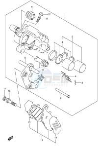 VL1500 (E2) drawing FRONT CALIPER