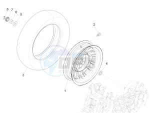 SPRINT 50 4T-3V E4 (EMEA) drawing Rear wheel