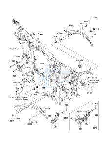 VN 2000 G [VULCAN 2000] (8F-9F) 0G9F drawing FRAME FITTINGS