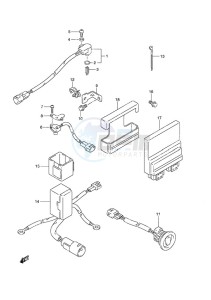 DF 90A drawing PTT Switch/Engine Control Unit