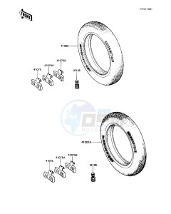 KZ 1000 J (J1-J3) drawing TIRES