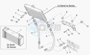 Breva V 1100 IE IE drawing Oil cooler