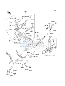 VN 1600 D [VULCAN 1600 NOMAD] (D1) D1 drawing FRONT MASTER CYLINDER