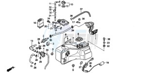 GL1500SE GOLDWING SE drawing FUEL TANK