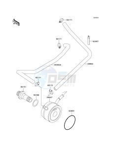 ZX 600 J [ZZR600] (J4) J4 drawing OIL COOLER