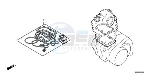 CRF125FE CRF125F Europe Direct - (ED) drawing GASKET KIT A