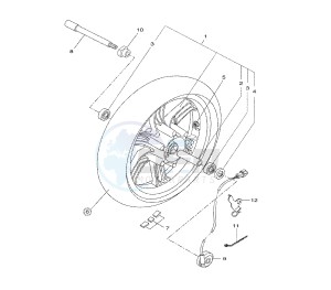 VP X-CITY 250 drawing FRONT WHEEL