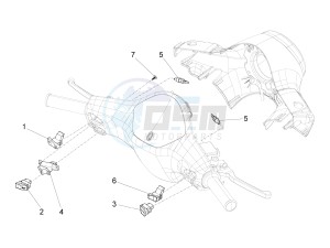 LX 125 4T 3V IE NOABS E3 (APAC) drawing Selectors - Switches - Buttons