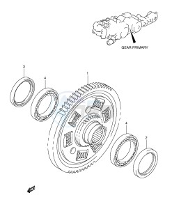 AN650 (E2) Burgman drawing GEAR PRIMARY