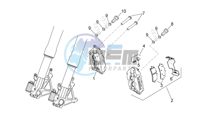 Front brake caliper