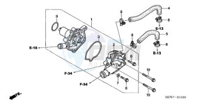 NT700VAA UK - (E / ABS MKH) drawing WATER PUMP