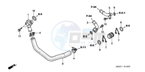 NT700VA UK - (E / MKH) drawing WATER PIPE