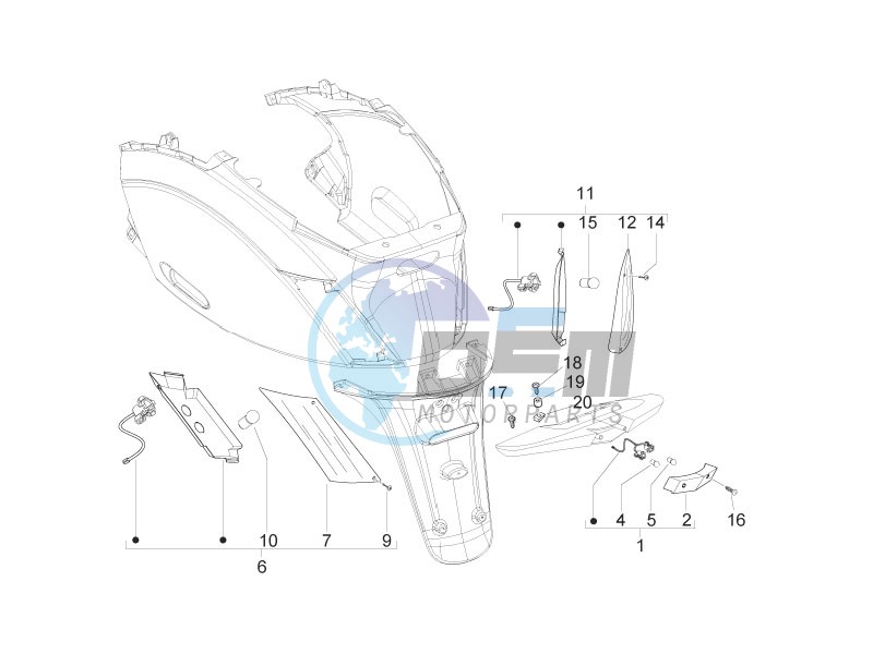 Rear headlamps - Turn signal lamps