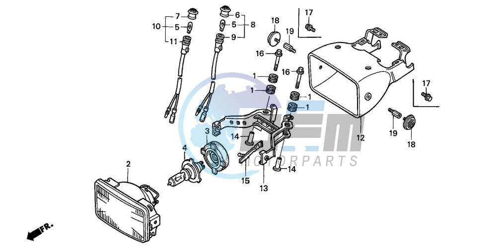 HEADLIGHT (TRX300EX'01-'06)