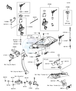 Z1000SX_ABS ZX1000MEF FR GB XX (EU ME A(FRICA) drawing Ignition Switch