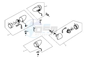 DXR QUAD - 200 cc drawing FLASHER LIGHT