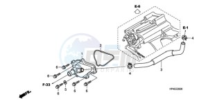 TRX420FMA Europe Direct - (ED / 4WD) drawing WATER PUMP COVER