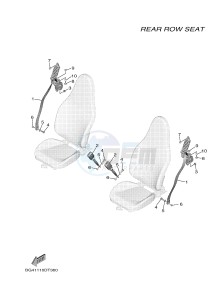 YXF850ES YXF85WPSJ WOLVERINE X (BG41) drawing SEAT 4