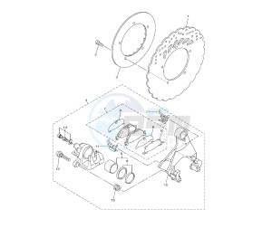 V-MAX 1700 drawing REAR BRAKE CALIPER