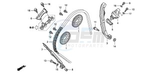 CBF1000T drawing CAM CHAIN/TENSIONER