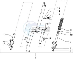 ICE 50 drawing Front Fork