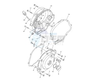 XT R BRA 125 drawing CRANKCASE COVER