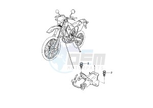 WR F 250 drawing LOCK ASSY, STEERING EURO KIT