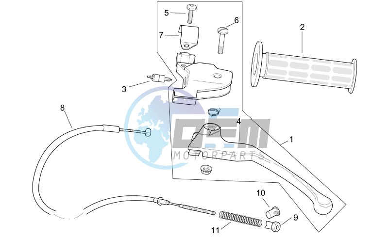 Rear brake lever