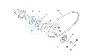 Rally 50 H2O drawing Variator