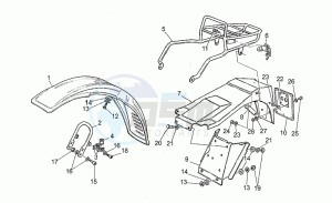 NTX 350 drawing Front mudguard