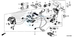 CB1100NAH UK - (E) drawing WIRE HARNESS