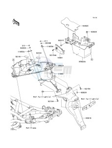 ER 650 C [ER-6N](9F) C9F drawing REAR FENDER-- S- -