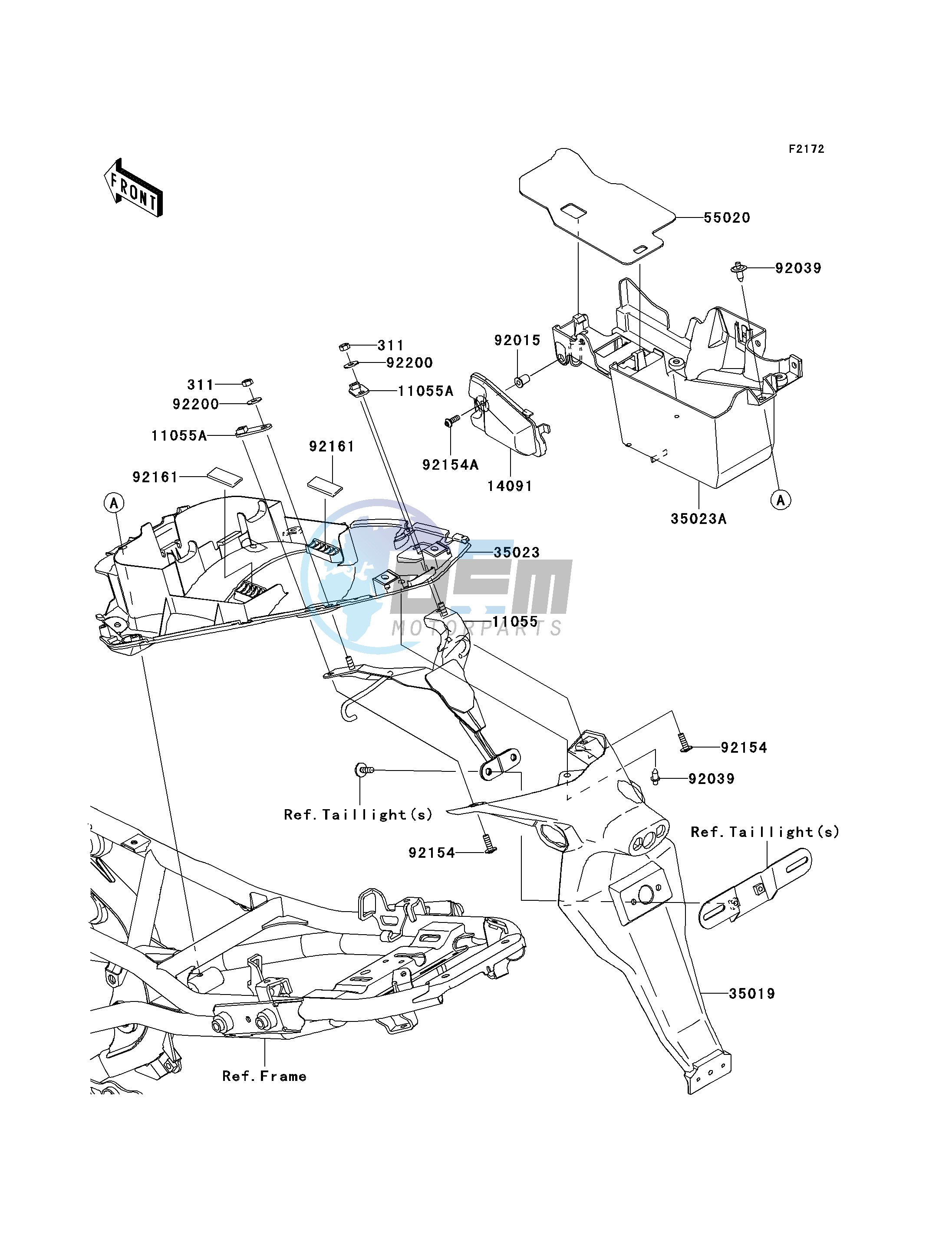 REAR FENDER-- S- -