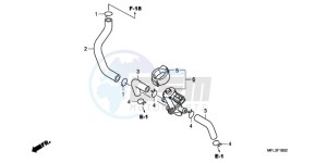 CBR1000RAA UK - (E / ABS MKH) drawing AIR INJECTION CONTROL VALVE