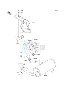 KAF 620 G [MULE 3000] (G6F-G8F) G8F drawing MUFFLER-- S- -