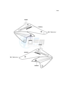 KX 250 N [KX250F](N2) N2 drawing DECALS