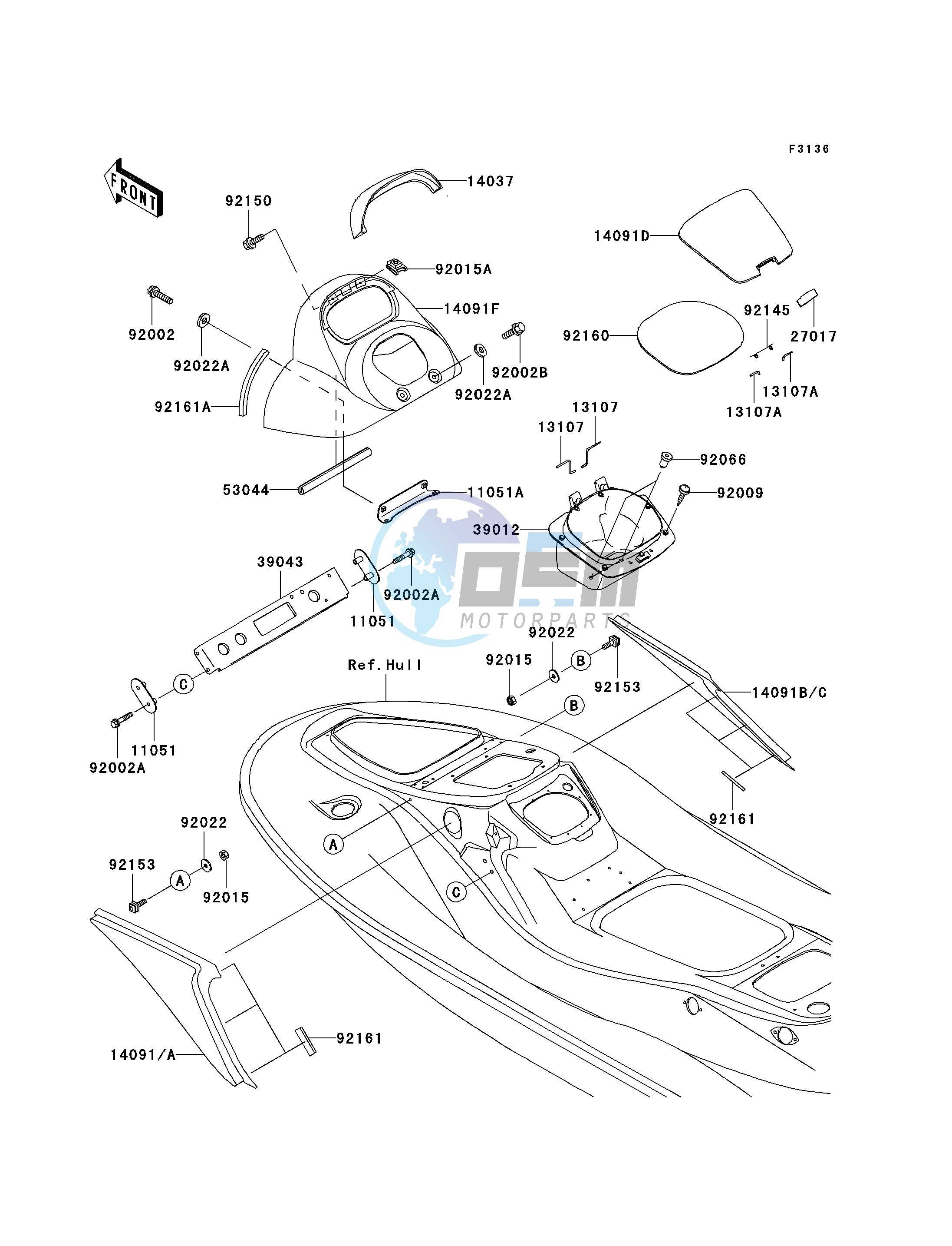 HULL MIDDLE FITTINGS