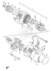 GSX600F (E2) Katana drawing ALTERNATOR