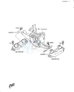 JS 300 A [300 SX] (A1-A5) [300 SX] drawing ENGINE MOUNT